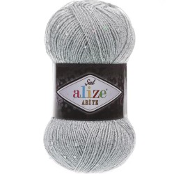 Alize Şal Abiye Pullu İp 21 Gri