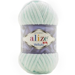 Alize Velluto Kadife Örgü İpi 15 Su Yeşili Rengi