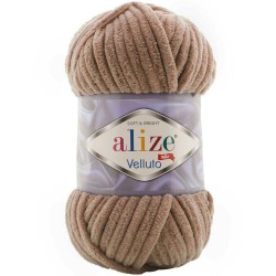 Alize Velluto Kadife Örgü İpi 329 Tütün Rengi