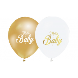 Balon Hello Baby 25x30 Cm ( 100 Adet )