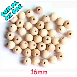 Emzik Zinciri Ara Boncuk Ahşap Top 16 Mm