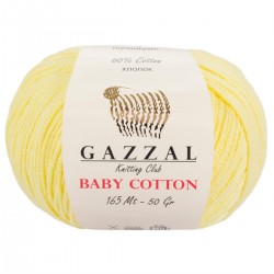 Gazzal Baby Cotton Örgü İpi 3413 Sarı