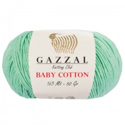 Gazzal Baby Cotton Örgü İpi 3425 Su Yeşili