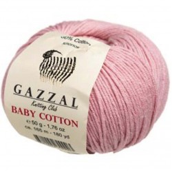 Gazzal Baby Cotton Örgü İpi 3444 Bebe Pembe