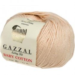 Gazzal Baby Cotton Örgü İpi 3445 Ten Rengi - Bej