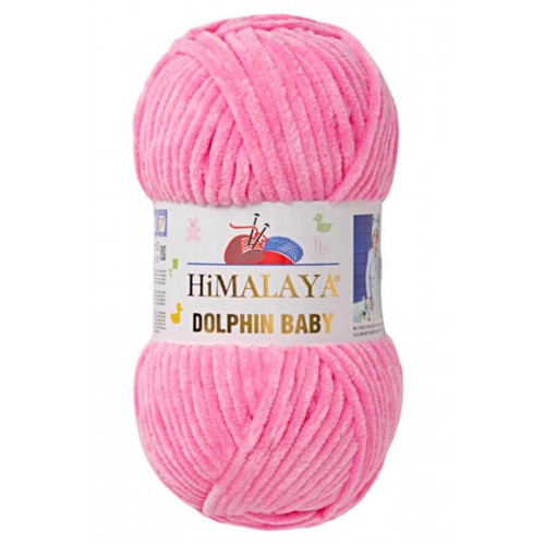 Himalaya Dolphin Baby Kadife Örgü İpi 80309 - Pembe