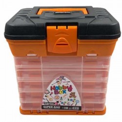 Hobi Kutusu Süper Bag Hobby Box Organizerli Takım Çantası Turuncu