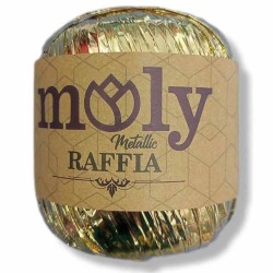 Moly Metalik Rafya ( 50 Gram ) Altın