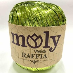 Moly Metalik Rafya ( 50 Gram ) Fıstık Yeşil