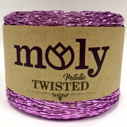Moly Metalik Twisted Bükümlü Sim İp ( 250 Gram ) Lila
