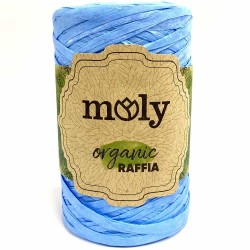 Moly Organik Rafya İpi ( 100 Gram ) Mavi