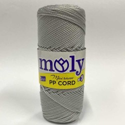 Moly Polyester Makrome İpi Açık Gri ( 100 Gr )