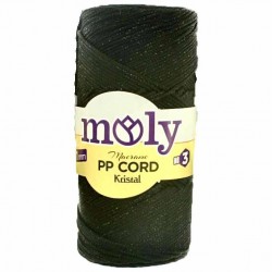 Moly Simli Polyester Makrome NO3 ( 200 Gram ) Siyah