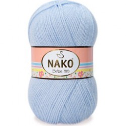 Nako Bebe 100 Örgü Bebe İpi 23070 Bebe Mavi