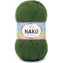 Nako Elit Baby Örgü Bebe İpi 10665 Çam Yeşili
