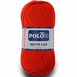 Polosu Softy Lux Bebe El Örgü İpi 405 Kırmızı ( 5 Adet )