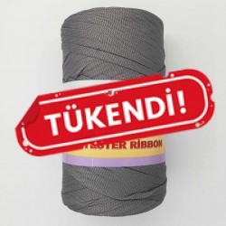 Rüya Polyester Ribbon İp Koyu Gri ( 200 Gr )
